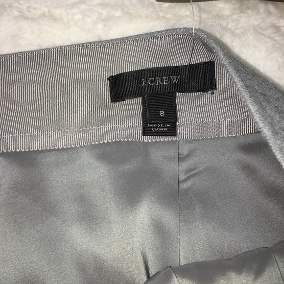 J. Crew Scallop Trim Wool Mini Size 8 NWT - Picture 3 of 8